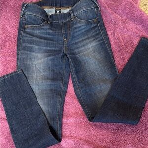 True Religion Blue Skinny Jeans with Faded Wash